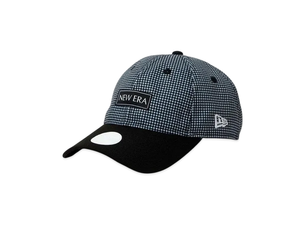 NEW ERA Golf Women's 9Twenty Long Visor Houndstooth "White/Black"