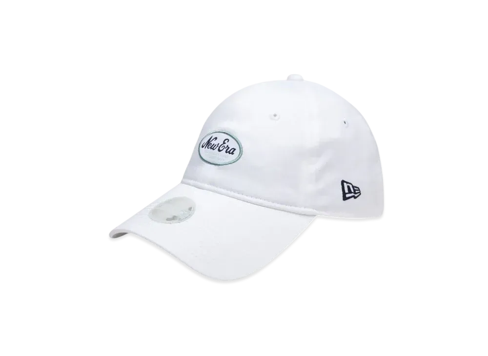 NEW ERA Golf Women's 9Twenty Long Visor Stretch Cotton Washable Oval Logo "White"