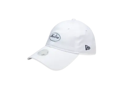 NEW ERA Golf Women's 9Twenty Long Visor Stretch Cotton Washable Oval Logo "White"