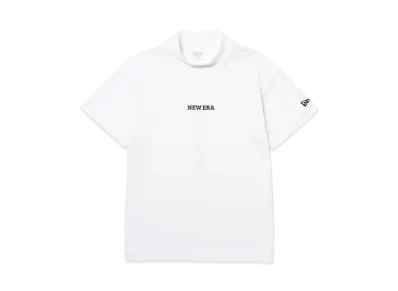 NEW ERA Golf Women's Short Sleeve Midneck T-shirt Vertical Logo "White"