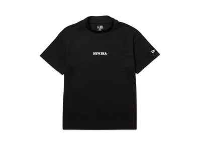 NEW ERA Golf Women's Short Sleeve Midneck T-shirt Vertical Logo "Black"