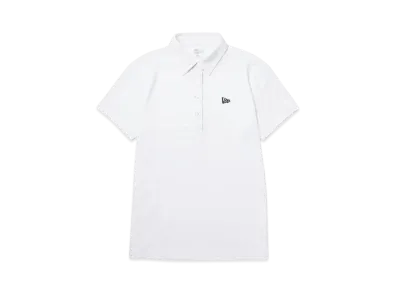 NEW ERA Golf Women's Short Sleeve Polo Shirt Vertical Logo "White"
