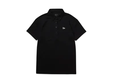 NEW ERA Golf Women's Short Sleeve Polo Shirt Vertical Logo "Black"