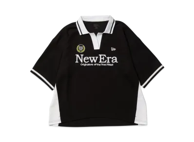 NEW ERA Golf Women's Short Sleeve Oversized Polo Shirt "Black"