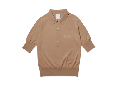 NEW ERA Golf Women's Short Sleeve Knit Polo Shirt "Khaki"