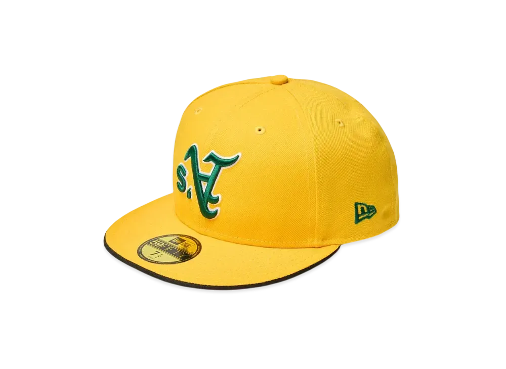 NEW ERA 59Fifty MLB Upside Down Oakland Athletics "A Gold"
