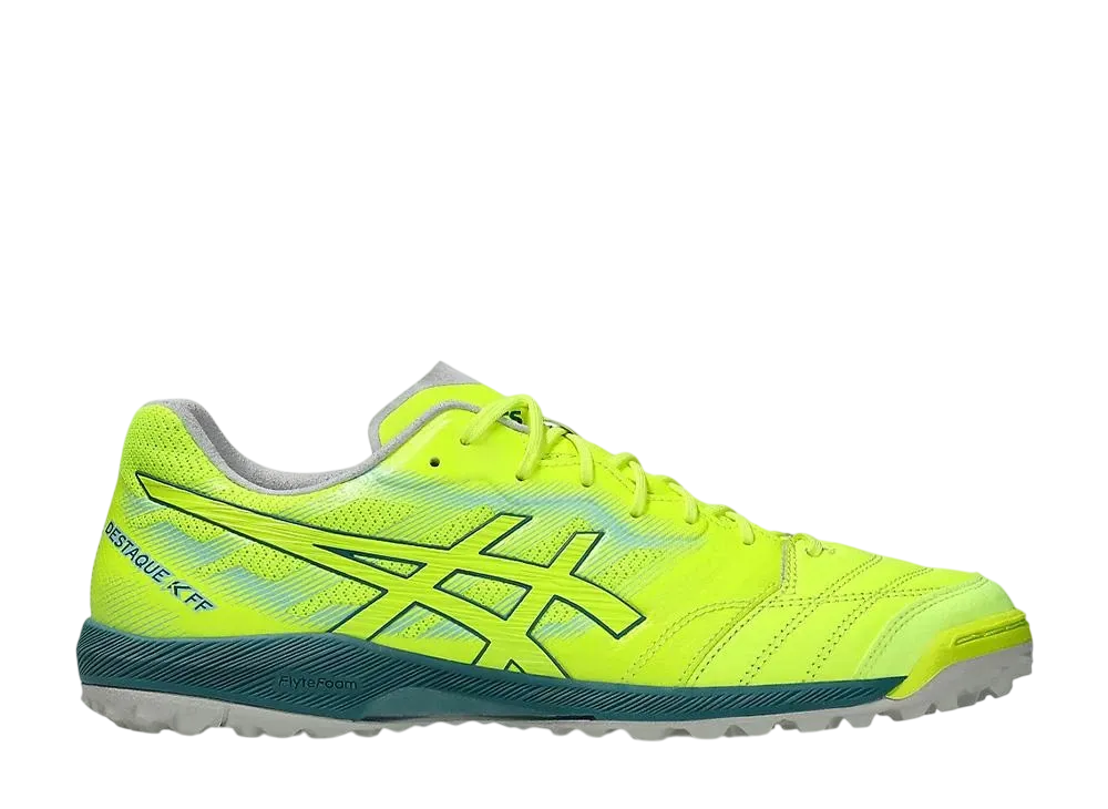 アシックス デスタッキ K FF TF "セーフティイエロー/アトランティスブルー"