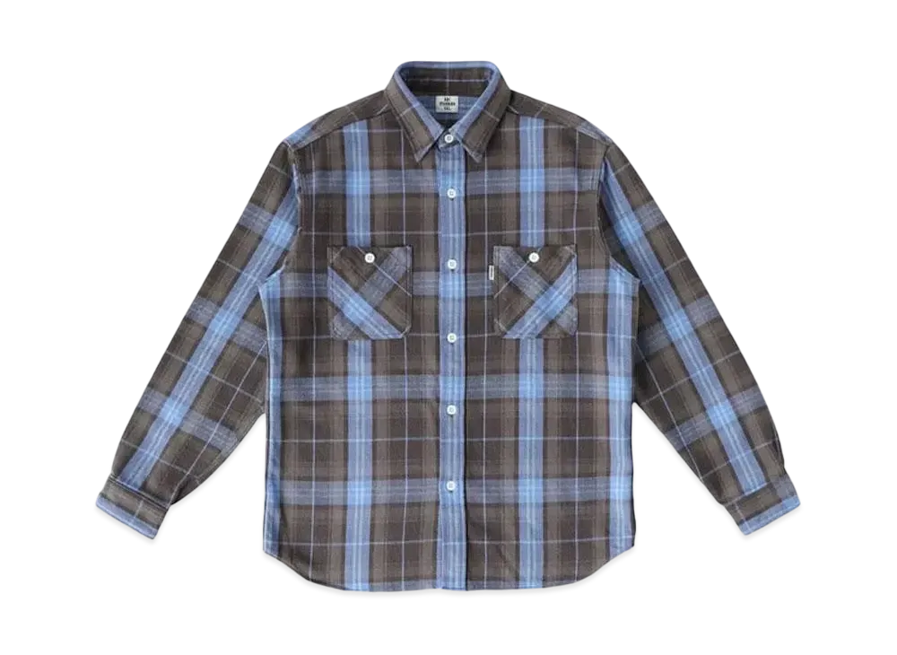 Ron Herman Heavy Flannel Cheked Shirt "Blue"
