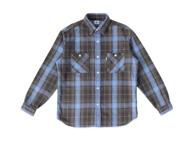 Ron Herman Heavy Flannel Cheked Shirt "Blue"