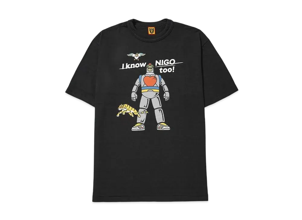 HUMAN MADE x I KNOW NIGO TOO Graphic T-Shirt "Black"