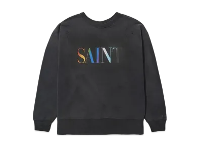 SAINT Mxxxxxx Crew Sweat_Rainbow Saint "Black"