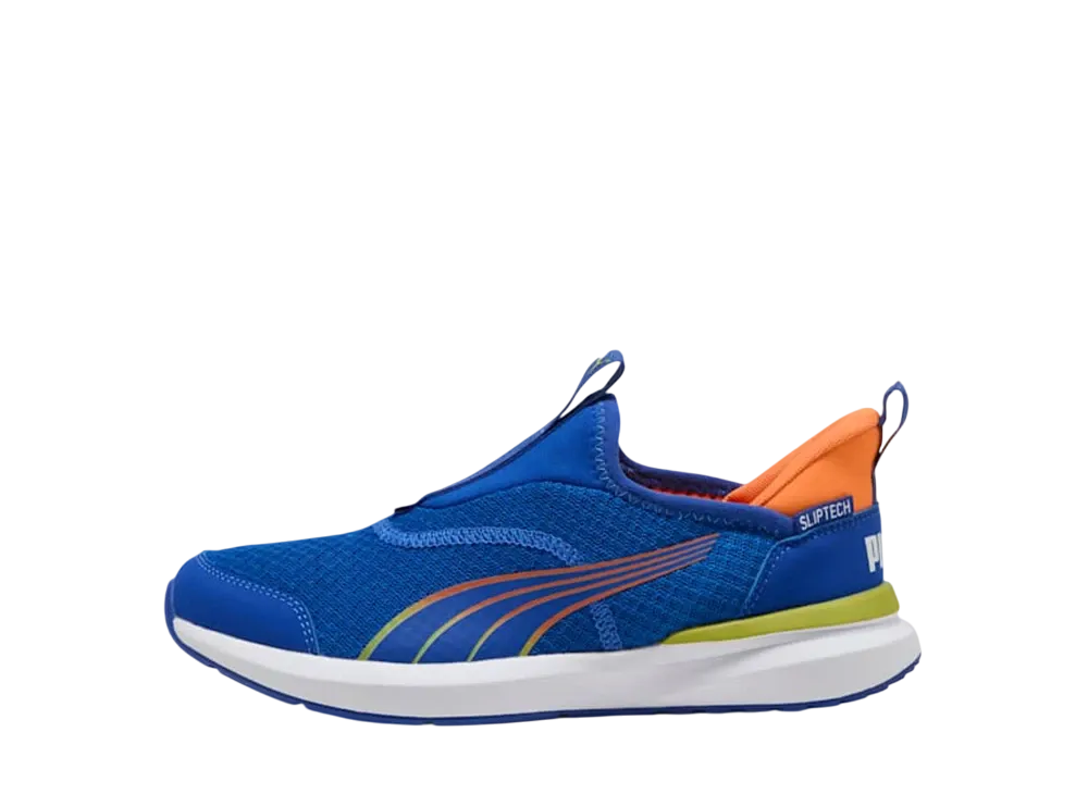 プーマ GS クルーズ プロフォーム イーズイン "ビビットブルー/シーケルプ/オレンジグロー" (キッズ)