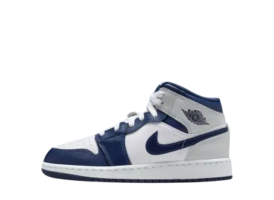 ナイキ GS エアジョーダン1 ミッド "スモークグレー/オブシディアン" (キッズ)