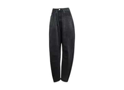 adidas Adilenium Season Banana Fit Washed Denim Pants "Black"