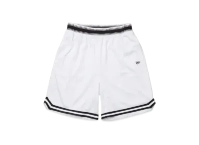 NEW ERA Performance Apparel Basketball Mesh Short Pants "White"