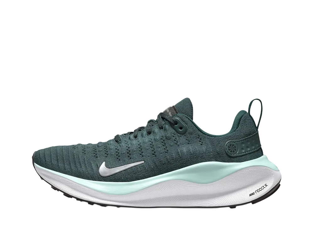 ナイキ ウィメンズ インフィニティラン4 "ディープジャングル/ブラック/ジェイドアイス/メタリックシルバー"