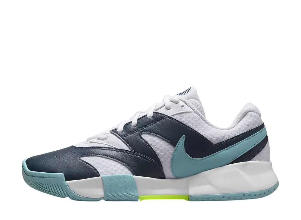 Nike Court Lite 4 "White/Armory Navy/Denim Turquoise/Volt"