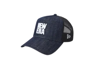 NEW ERA 9Forty A-Frame Tracker Denim Square New Era Logo "Indigo Denim"