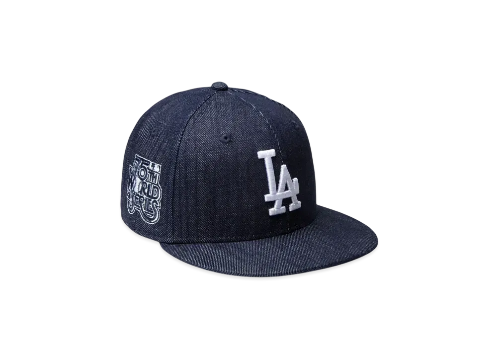 NEW ERA Youth 9Fifty Denim Los Angeles Dodgers World Series Side Patch "Indigo Denim"