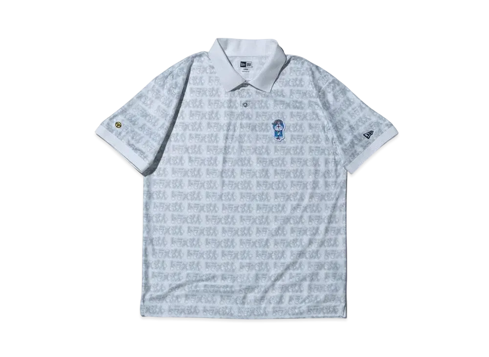 NEW ERA Golf x Doraemon Short Sleeve Polo Shirt Pattern "White"