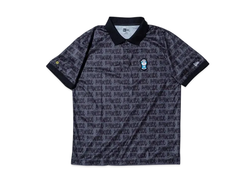 NEW ERA Golf x Doraemon Short Sleeve Polo Shirt Pattern "Black"