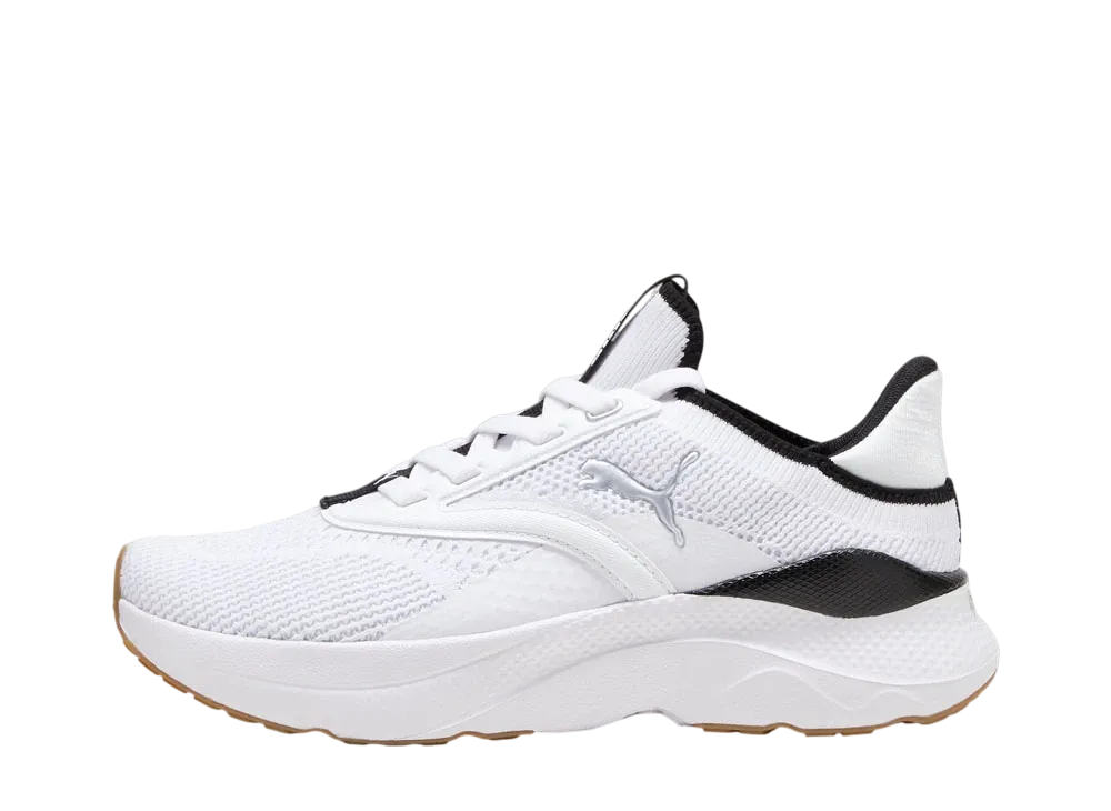 プーマ ウィメンズ ソフトライド メイブ "プーマホワイト/プーマブラック/プーマシルバー"