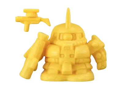 BANDAI "Gachapon Senshi SD Mecha Robokeshi" -MOBILE SUIT GUNDAM- Ver.フラグメント Char's Zaku Yellow