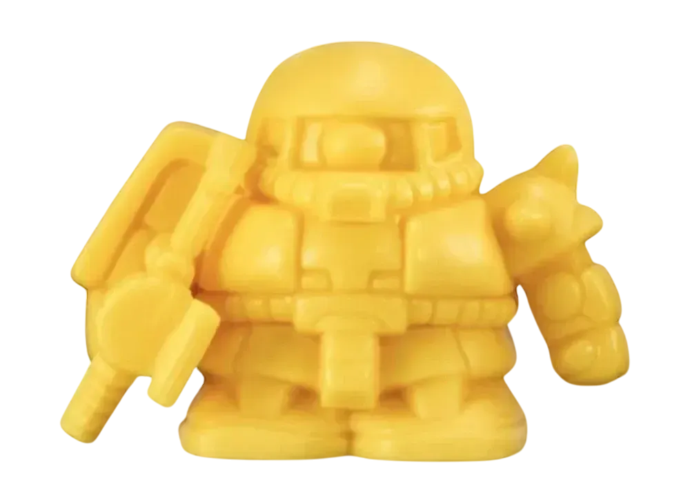 BANDAI "Gachapon Senshi SD Mecha Robokeshi" -MOBILE SUIT GUNDAM- Ver.FRGMT Zaku II Yellow