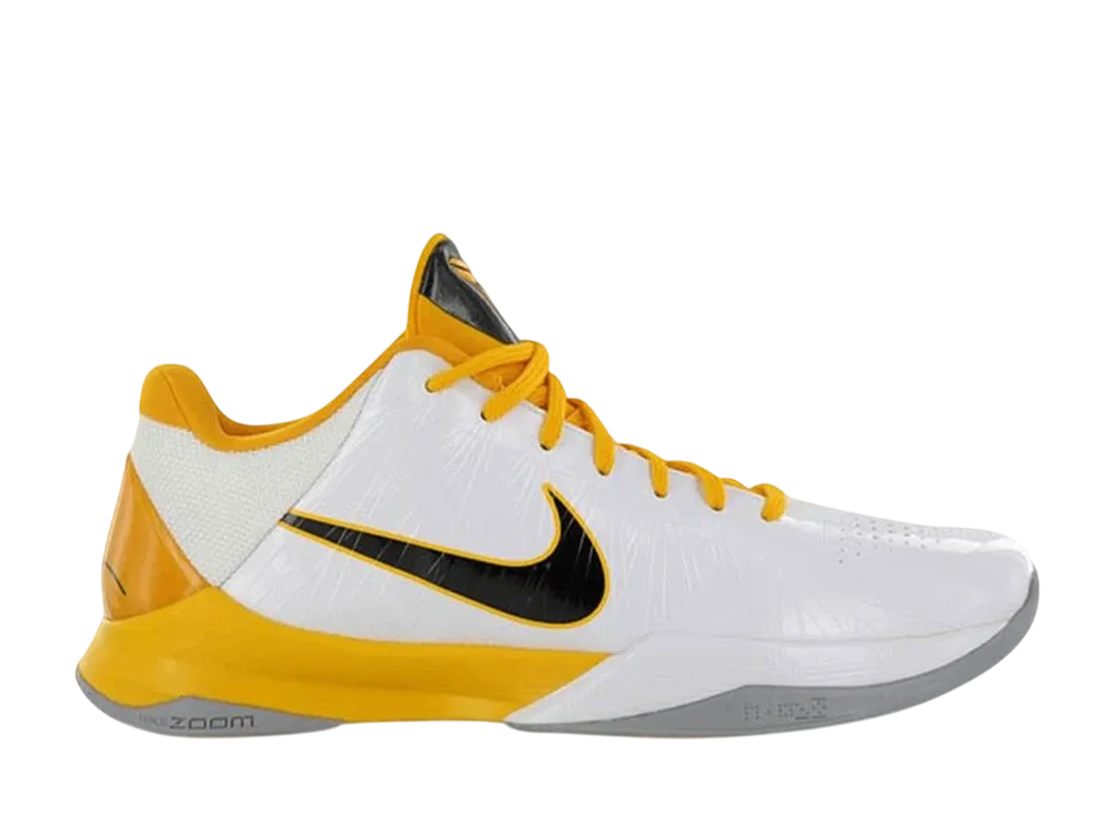 Nike Zoom Kobe 5 "White/Black/Del Sol" (386429-104/386430-104)