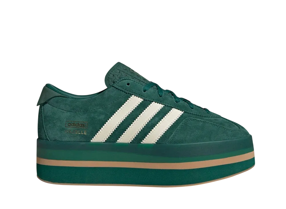 adidas Women's Gazelle Stack "Collegiate Green/Gum/Cream White"