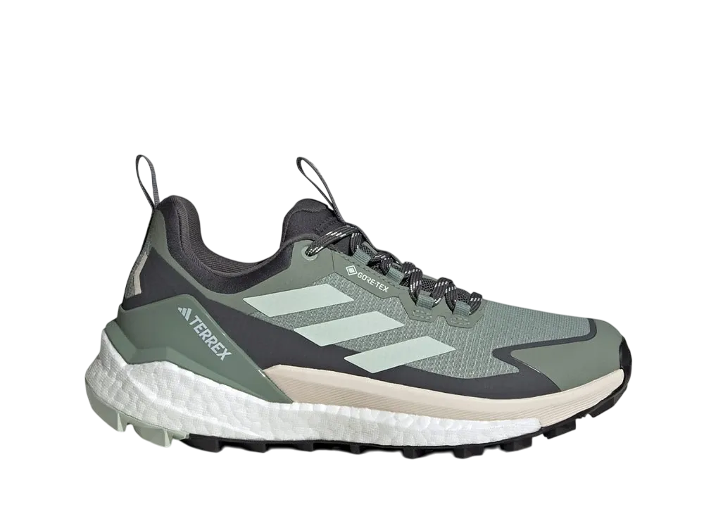 adidas Women's Terrex Free Hiker 2.0 Low GORE-TEX Hiking "Silver Green/Linen Green/Grey Six"