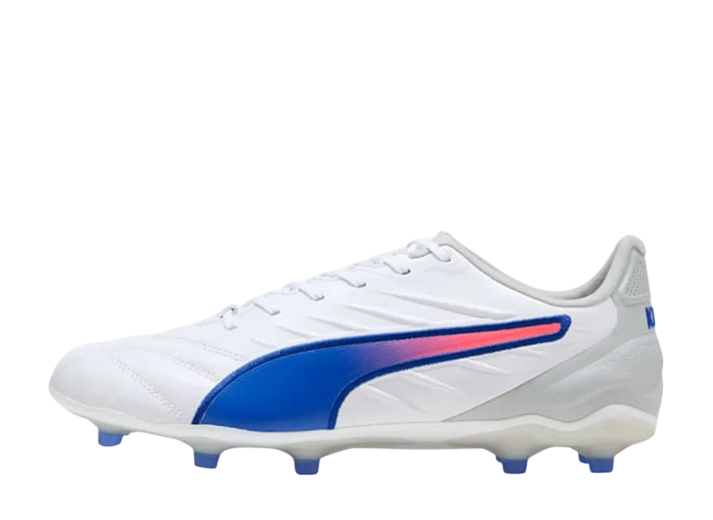 プーマ キング プロ FG/AG "プーマホワイト/ブルーメイジング/フラットライトグレー"