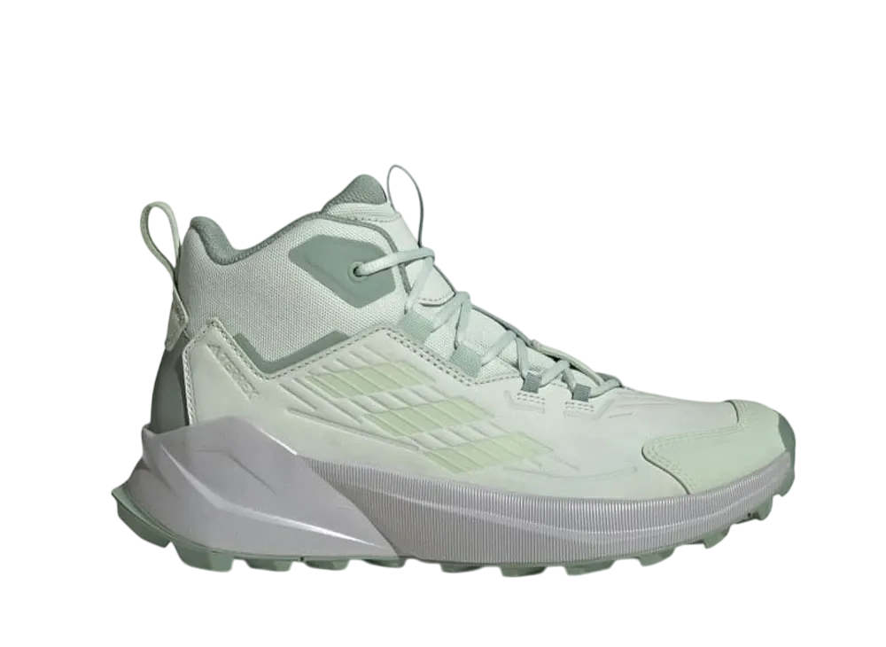 アディダス ウィメンズ テレックス トレイルメーカー2.0 レザー ハイキング "リネングリーン/シルバーグリーン"