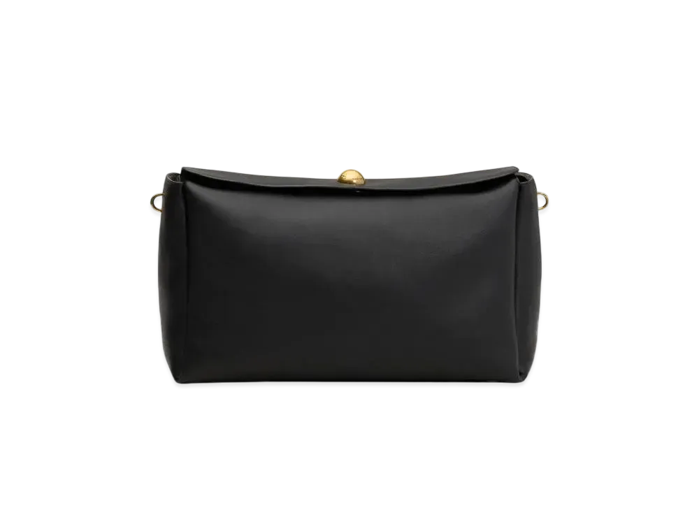 AMI PARIS Leather Large Carousel Bag "Black"