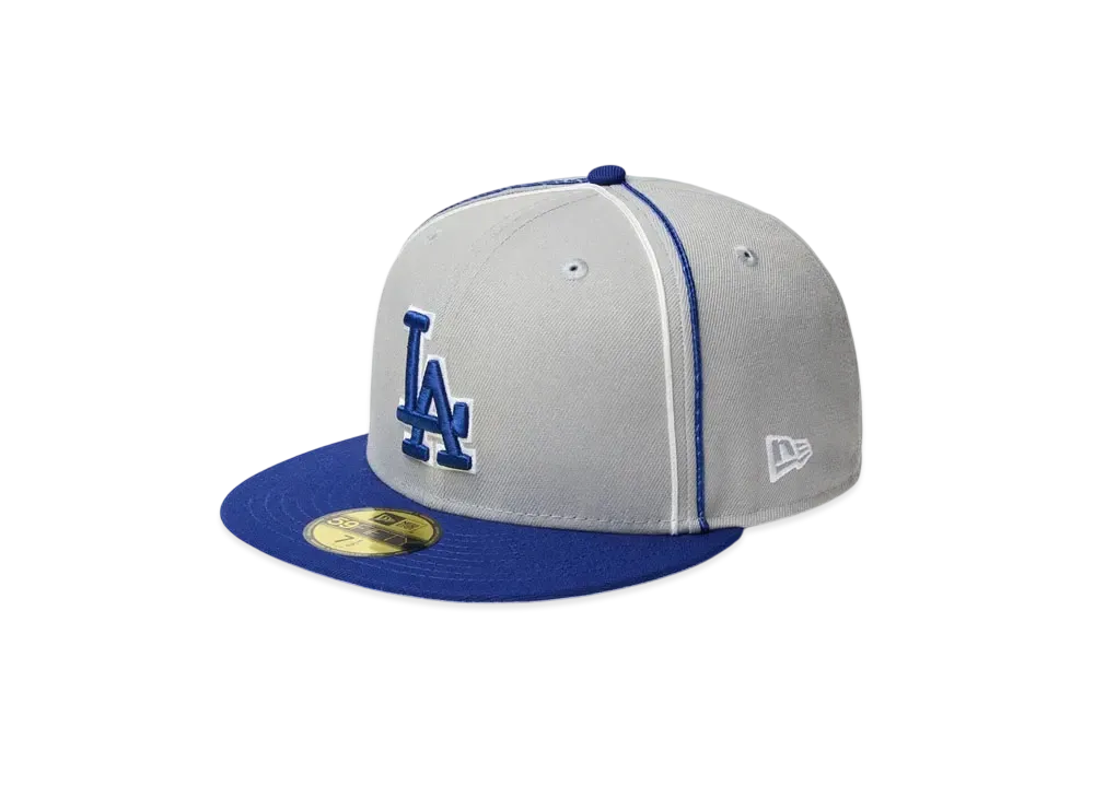 NEW ERA 59Fifty MLB Taping Los Angeles Dodgers "Gray/Dark Royal"