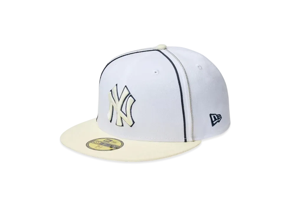 NEW ERA 59Fifty MLB Taping New York Yankees "White/Chrome White"