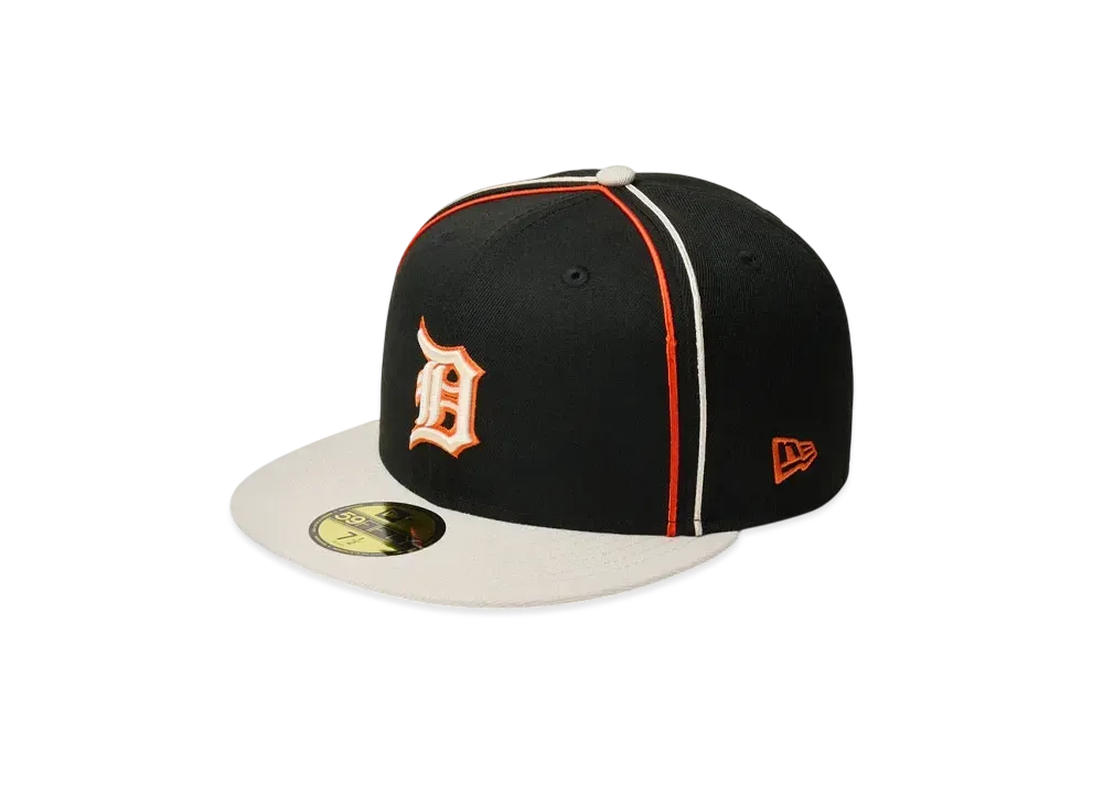 NEW ERA 59Fifty MLB Taping Detroit Tigers "Black/Stone"