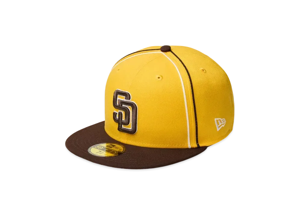 NEW ERA 59Fifty MLB Taping San Diego Padres "A Gold/Burnt Wood"
