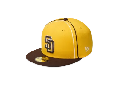 NEW ERA 59Fifty MLB Taping San Diego Padres "A Gold/Burnt Wood"