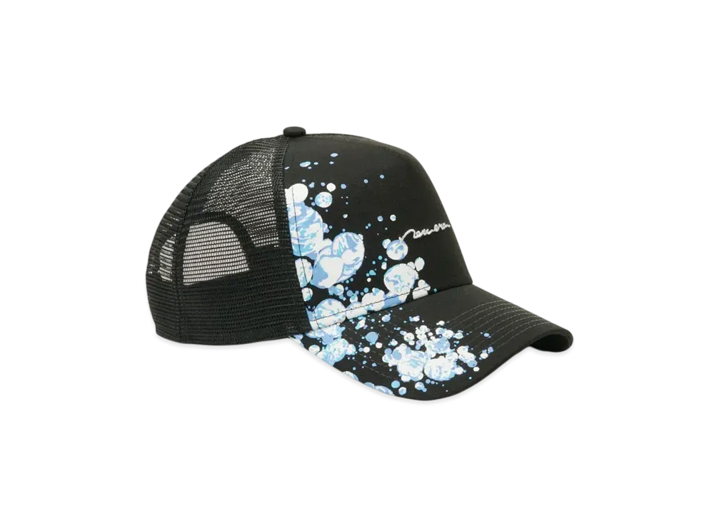 NEW ERA 9Forty A-Frame Tracker Splash Script Logo Non-Wash Denim "Black"