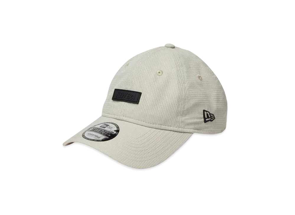 NEW ERA 9Twenty Performance Cap Dot Air Rubber Patch "Stone"