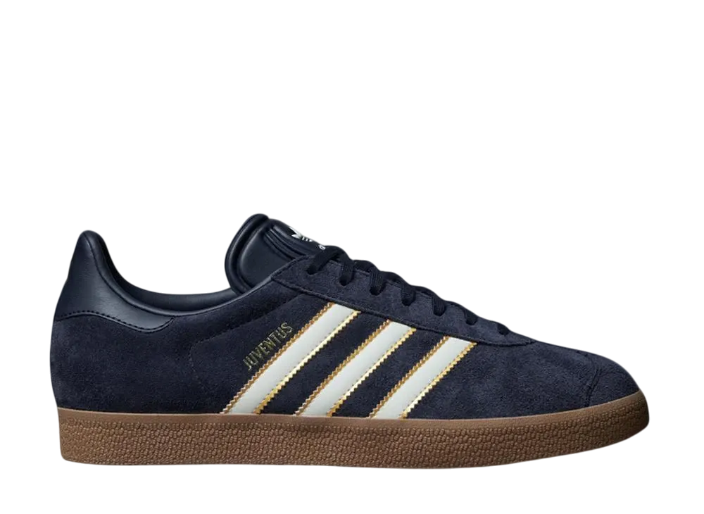 Juventus × adidas Gazelle Terrace Icons "Legend Ink/Off White/Dark Football Gold"
