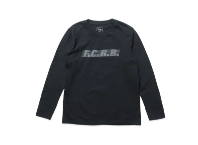 F.C.Real Bristol for Kids Effect Line Logo L/S Tee "Black"