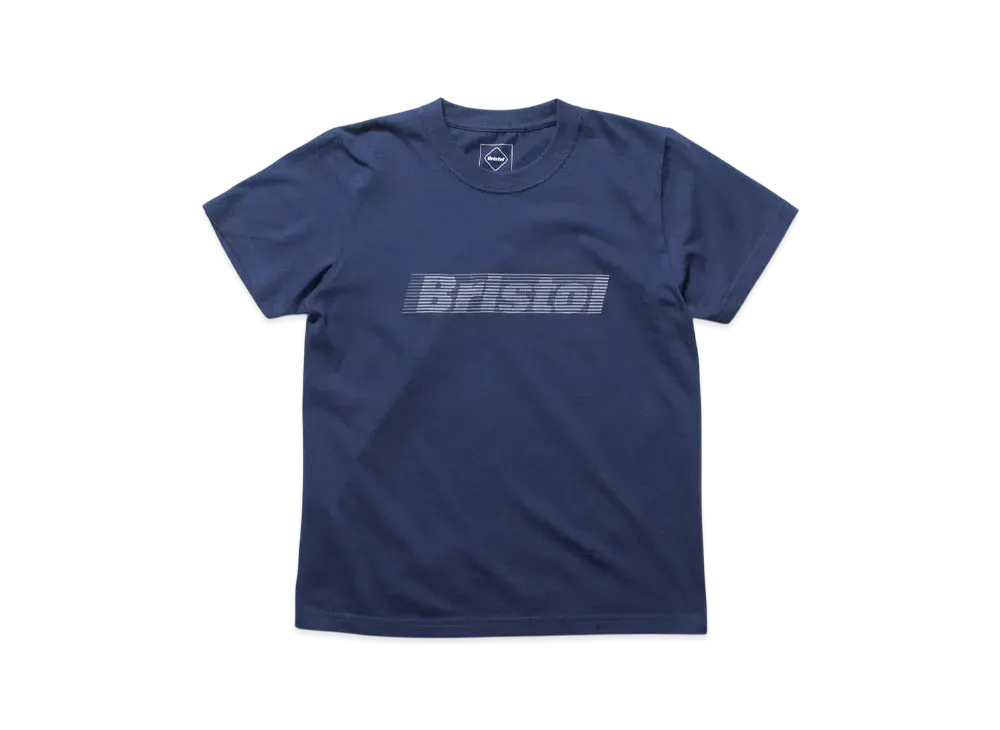 F.C.Real Bristol for Kids Effect Line Logo S/S Tee "Navy"