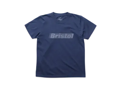 F.C.Real Bristol for Kids Effect Line Logo S/S Tee "Navy"