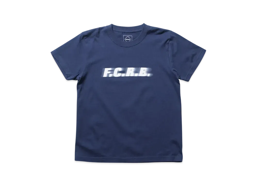F.C.Real Bristol for Kids Blurred Logo S/S Tee "Navy"