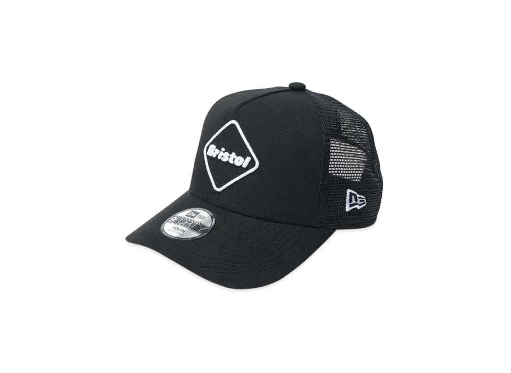 F.C.Real Bristol for Kids x NEW ERA Emblem 9Forty A-Frame Mesh Cap "Black"