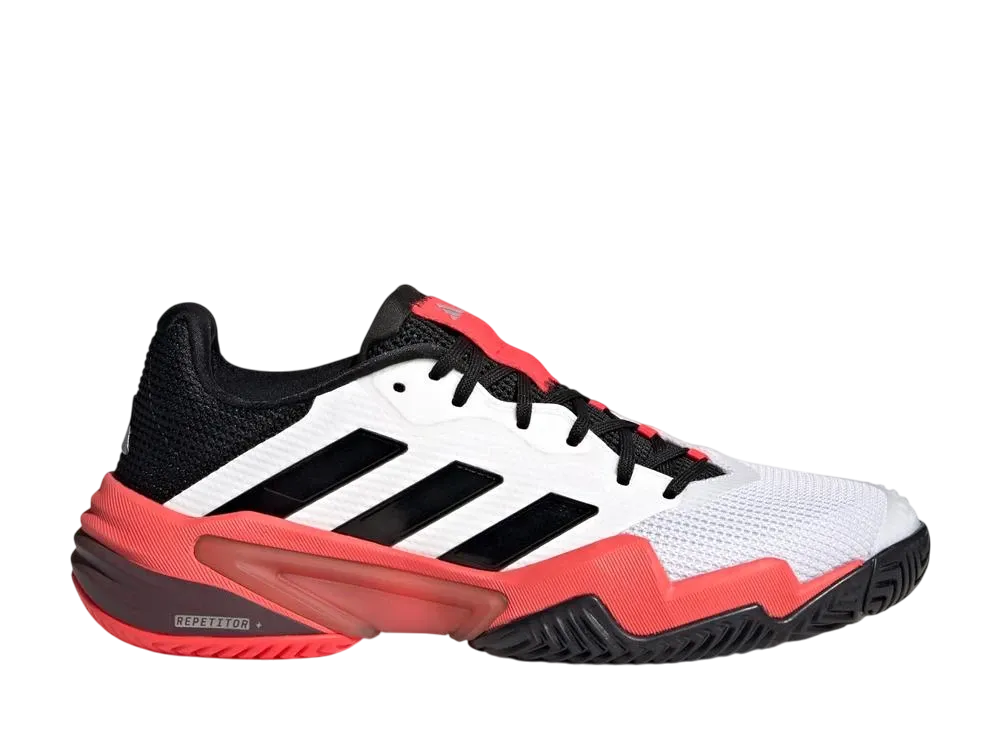 アディダス バリケード13 テニス "クラウドホワイト/コアブラック/ルシッドレッド"