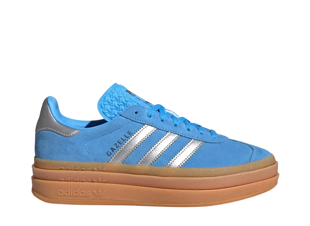 アディダスオリジナルス ウィメンズ ガゼル ボールド "ブルーバースト/シルバーメタリック/オーロラインク"