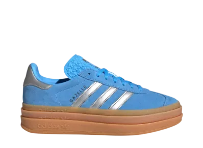 adidas Women's Gazelle Bold "Blue Burst/Silver Metallic/Aurora Ink"